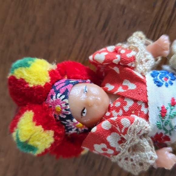 Rare Find Vintage Hungarian Celluloid Doll Hanging Ornament - Picture 2 of 3